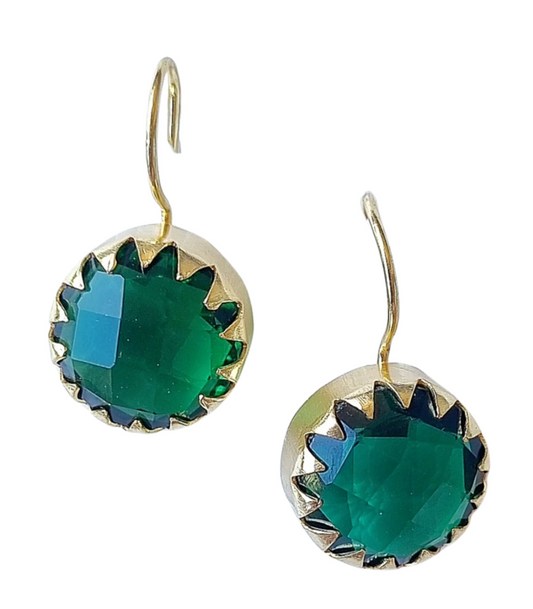Astra Gem Earring Green