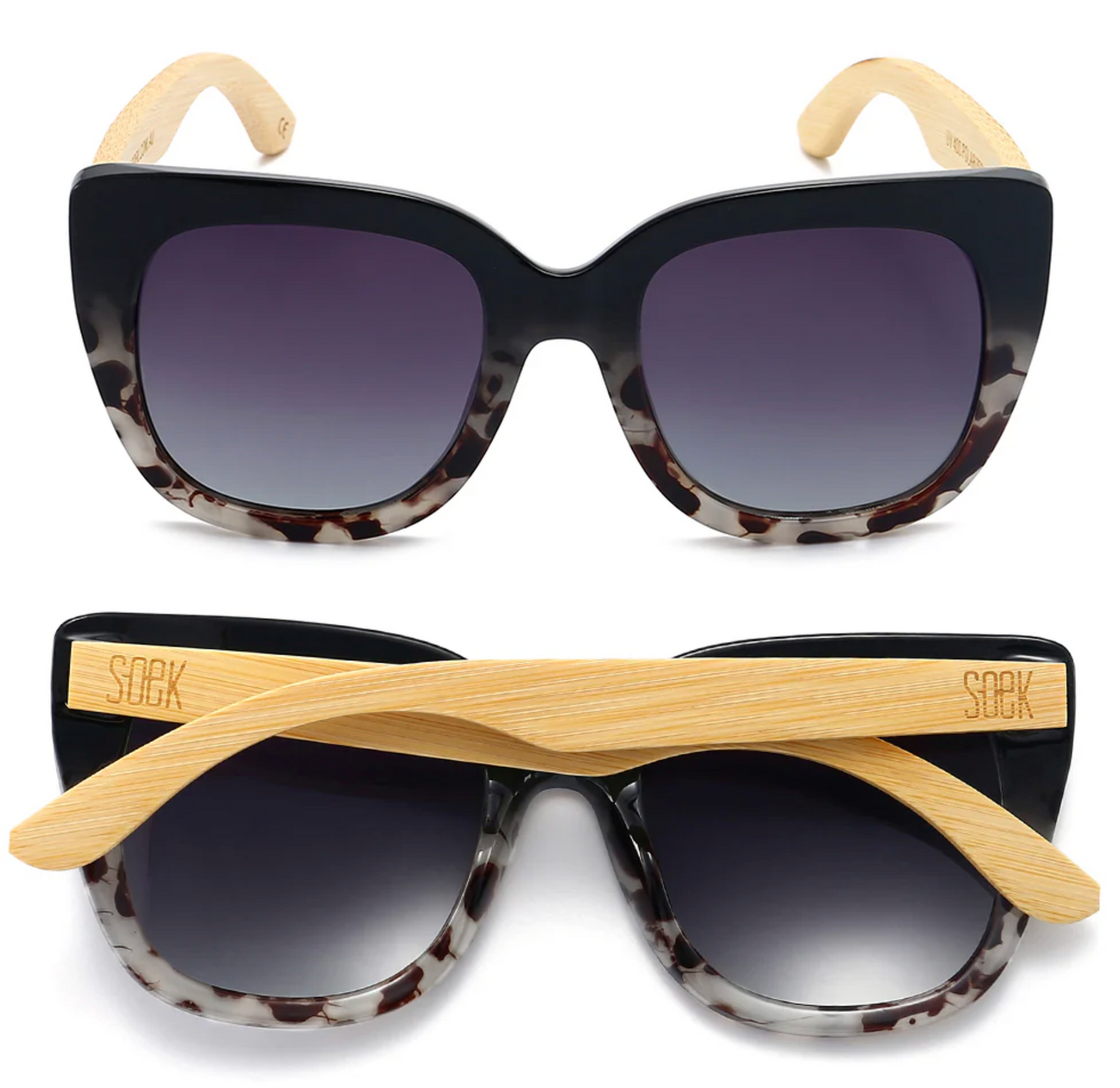 Riviera Black/Ivory Tort Sunglasses