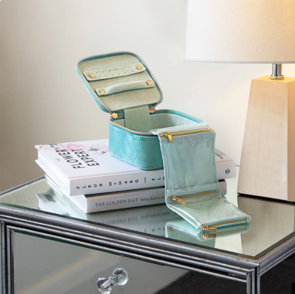 Jewellery Cube - Luxe Velvet Seafoam