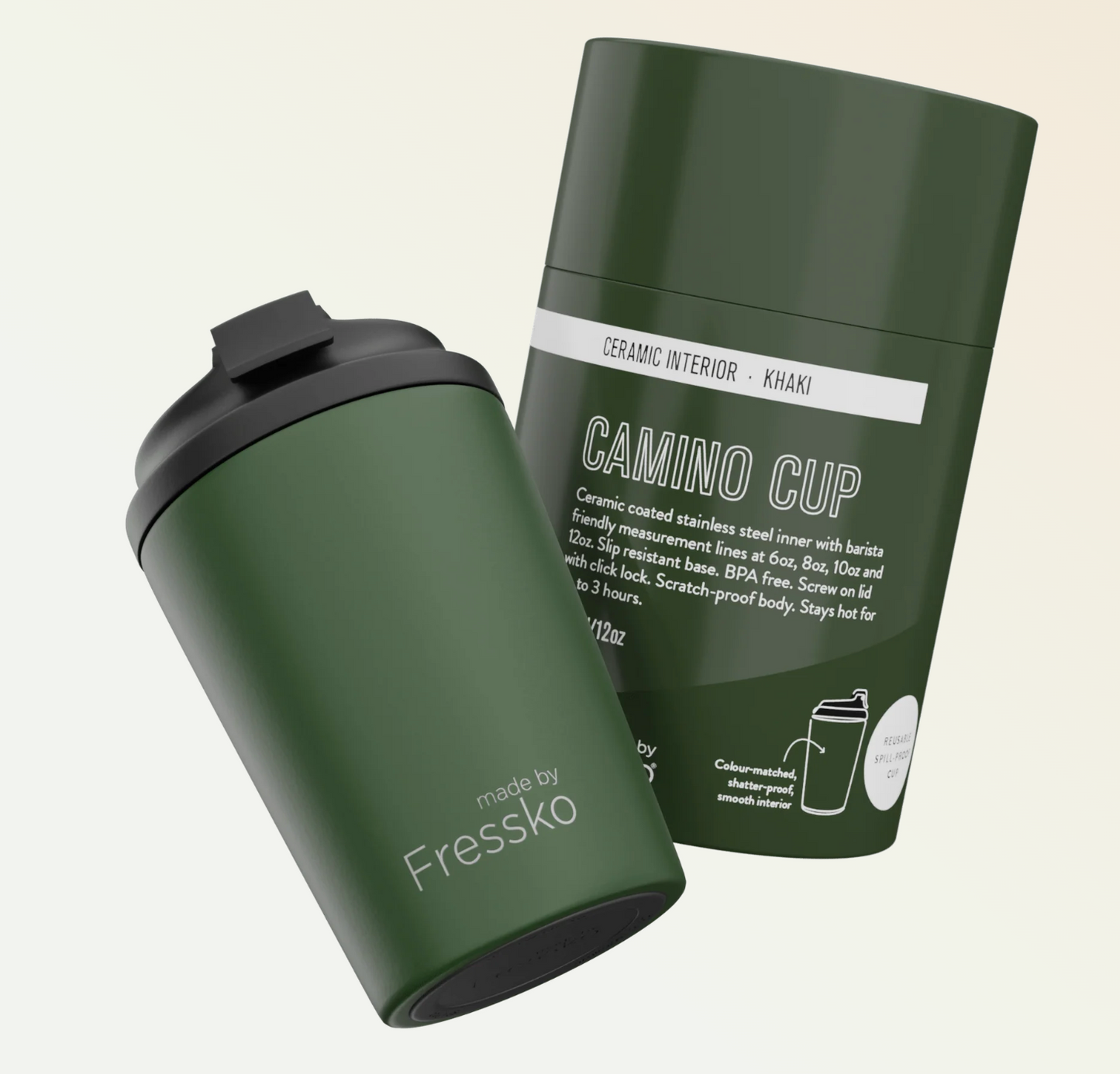 Ceramic Camino 12oz Khaki