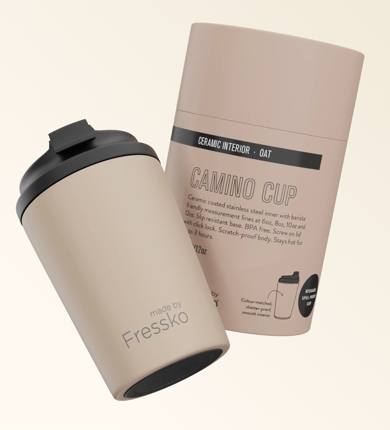 Ceramic Camino 12oz Oat
