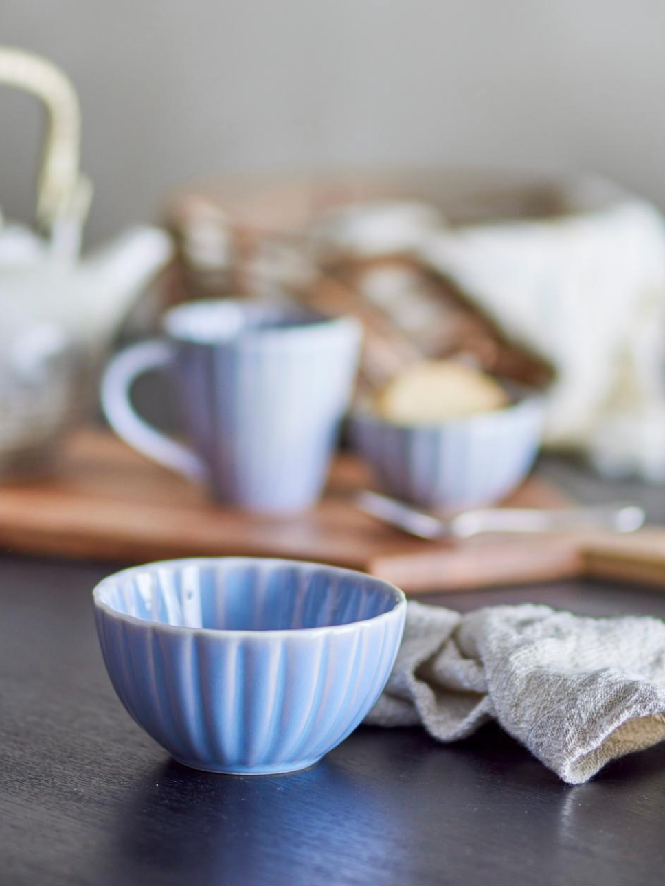 Latina Bowl Blue Stoneware