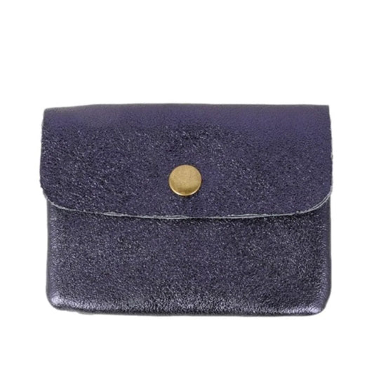 Coin Purse Metallic Marine