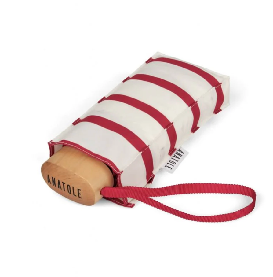 Micro Umbrella Red Stripes Diana