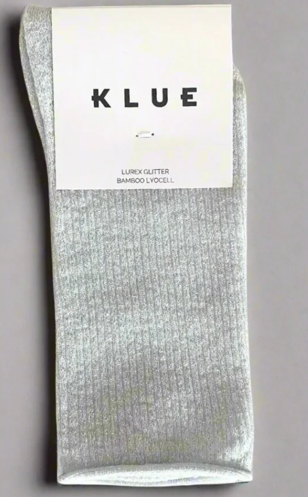 Glitter Lurex Socks White