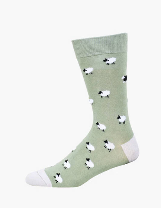 Mens Black Sheep Bamboo Sock