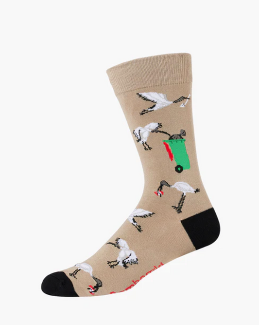 Mens Bin Chicken Bamboo Sock