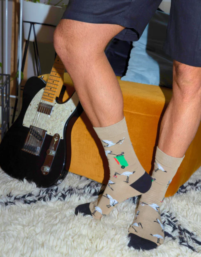 Mens Bin Chicken Bamboo Sock
