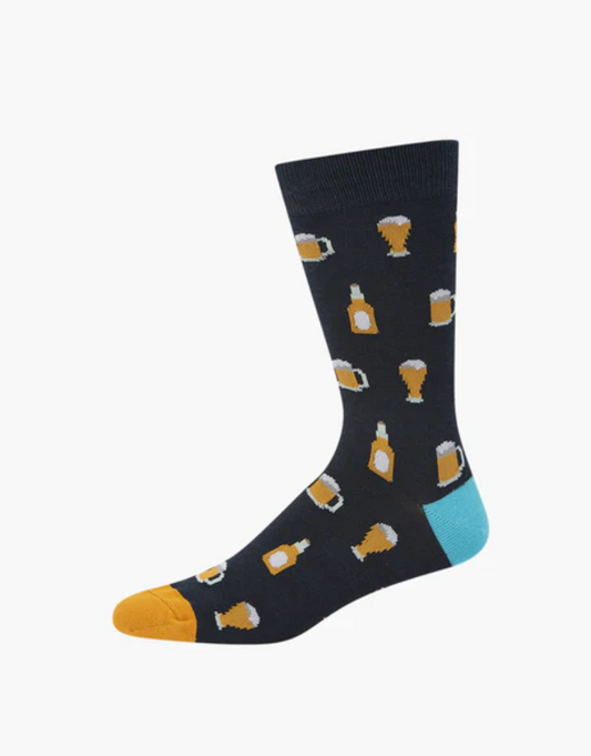 Mens Beer Bamboo Sock