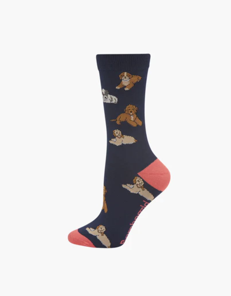 Womens Cavoodles Bamboo Sock