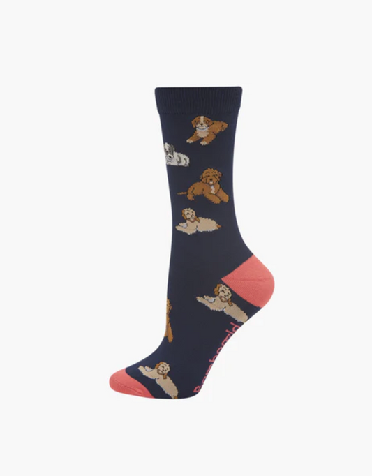 Womens Cavoodles Bamboo Sock