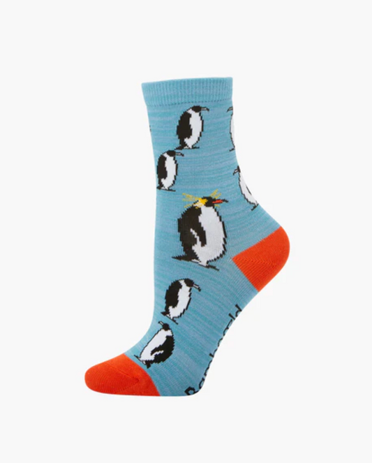 Mens Penguins Bamboo Sock