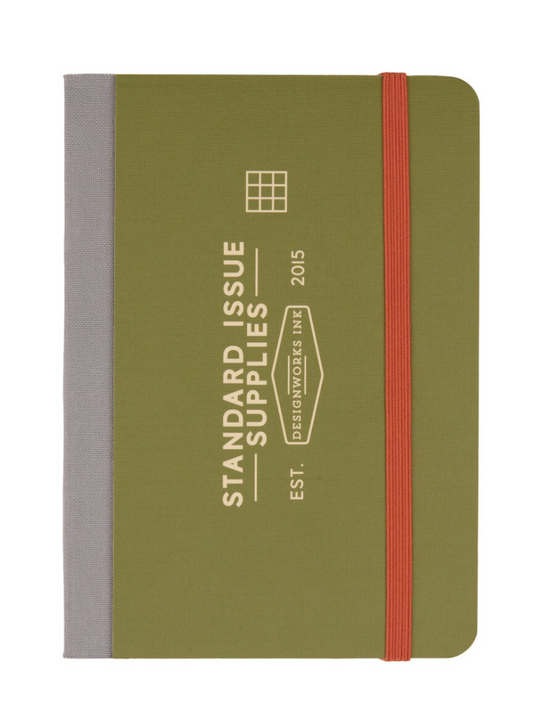 Standard Issue Pocket Journal - Army Green + Chili