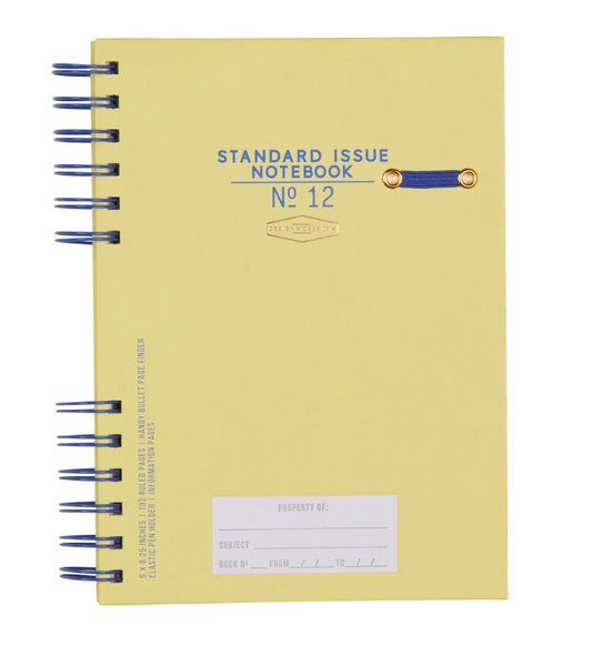 Standard Issue Planner Notebook No. 12 - Cobalt + Citron