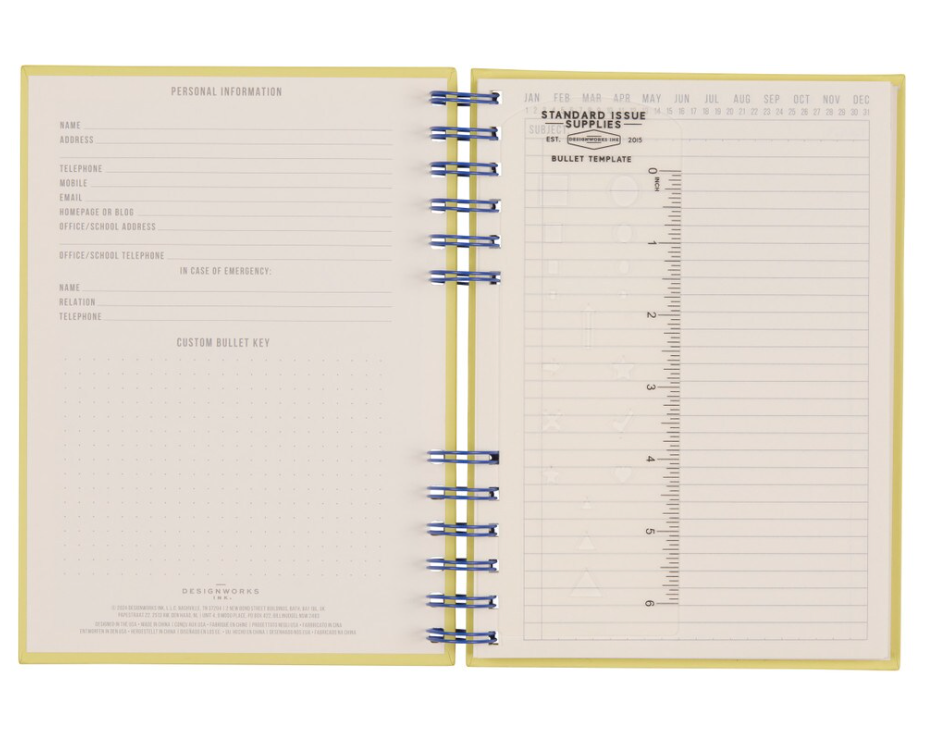 Standard Issue Planner Notebook No. 12 - Cobalt + Citron