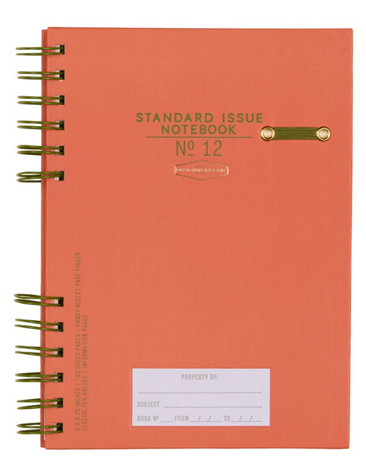 Standard Issue Planner Notebook No. 12 - Army Green + Chili
