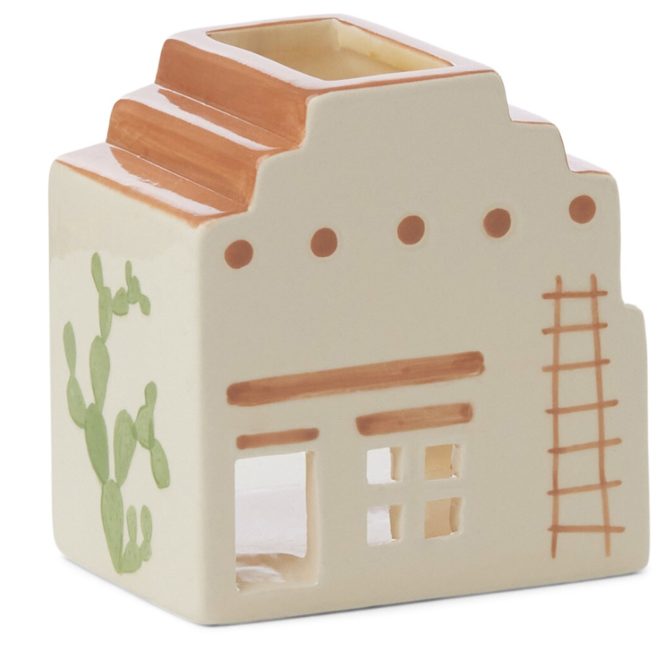 Santa Fe Adobe Style Incense & Tea Light Holder