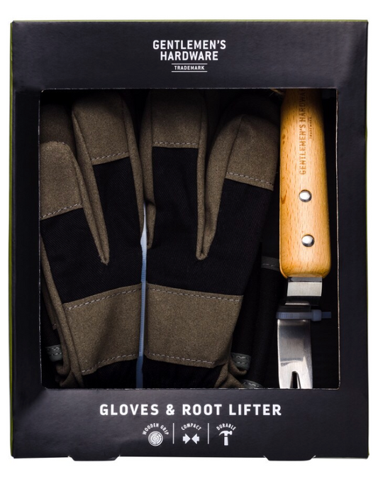 Leather Gloves & Root Lifter