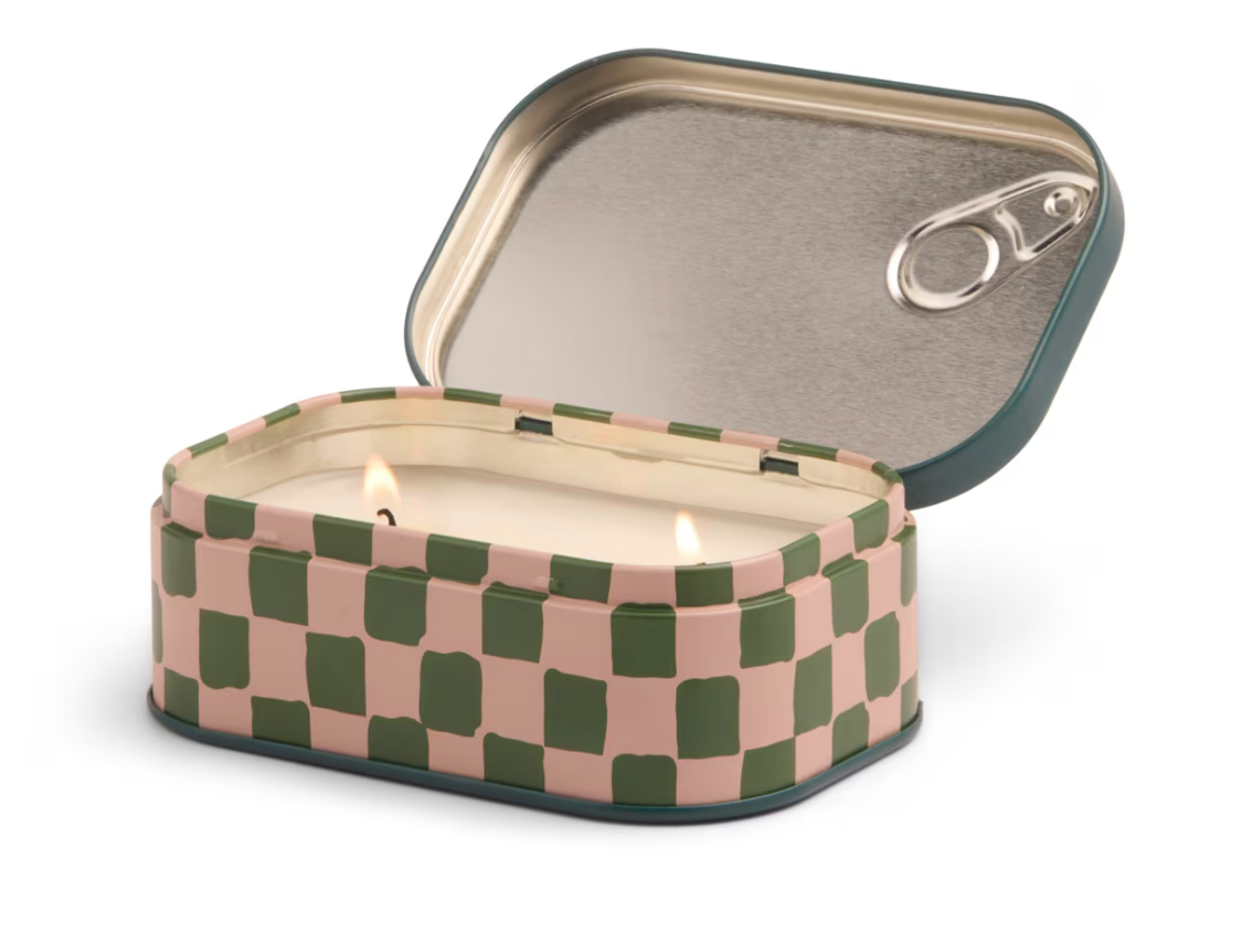 Bistro Mushroom Printed Tin Candle - Wild Mushroom