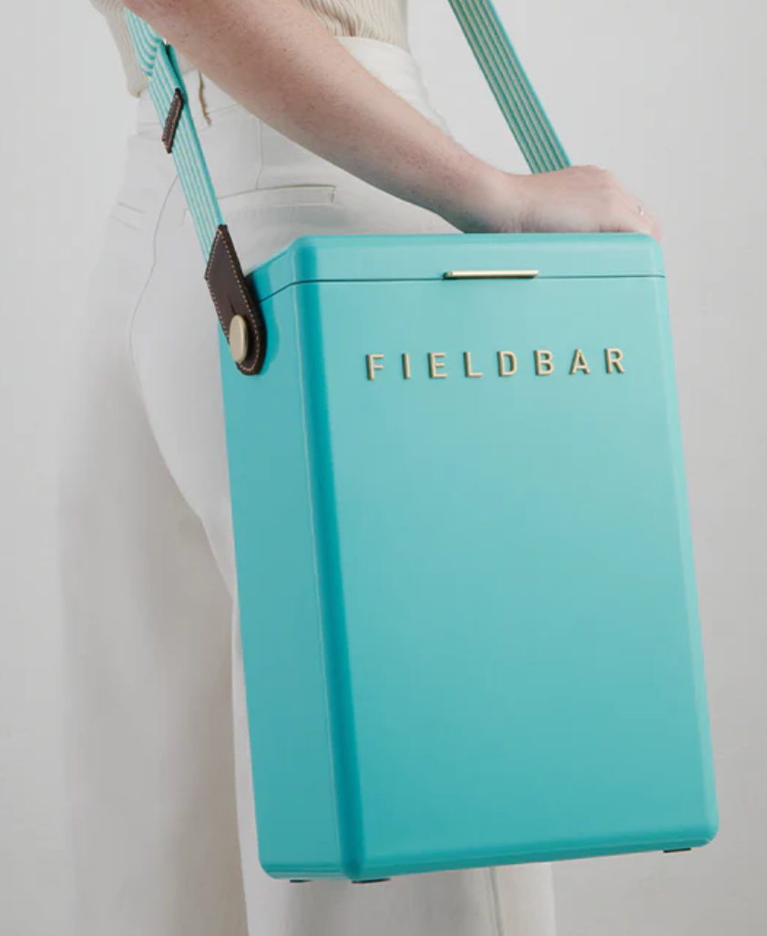 Drinks Box Swing Sling in Bazaruto Blue and Safari White