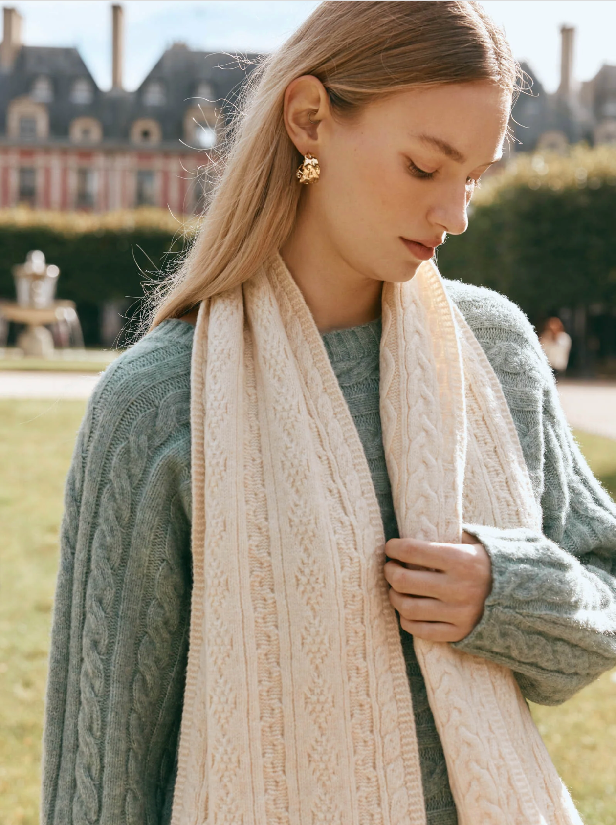 Argo Scarf - Ecru