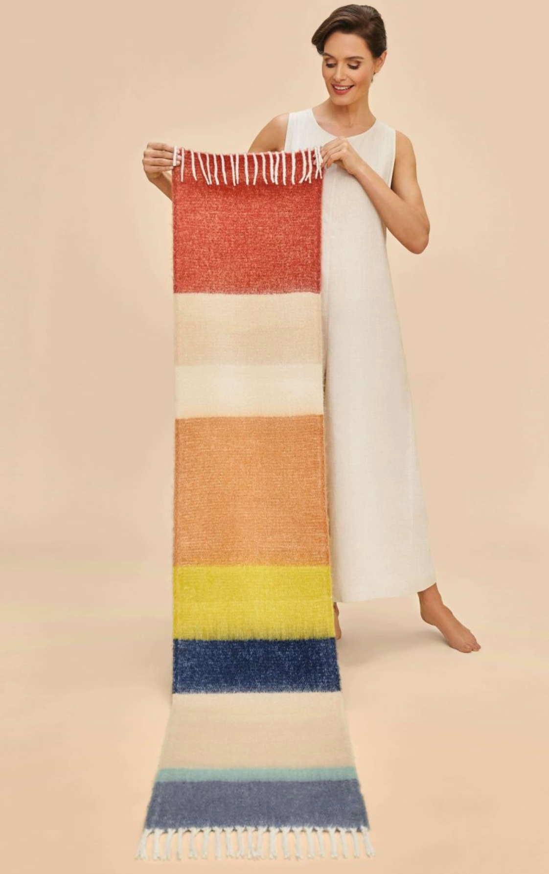 Soho Cosy Scarf in Chartreuse Mix