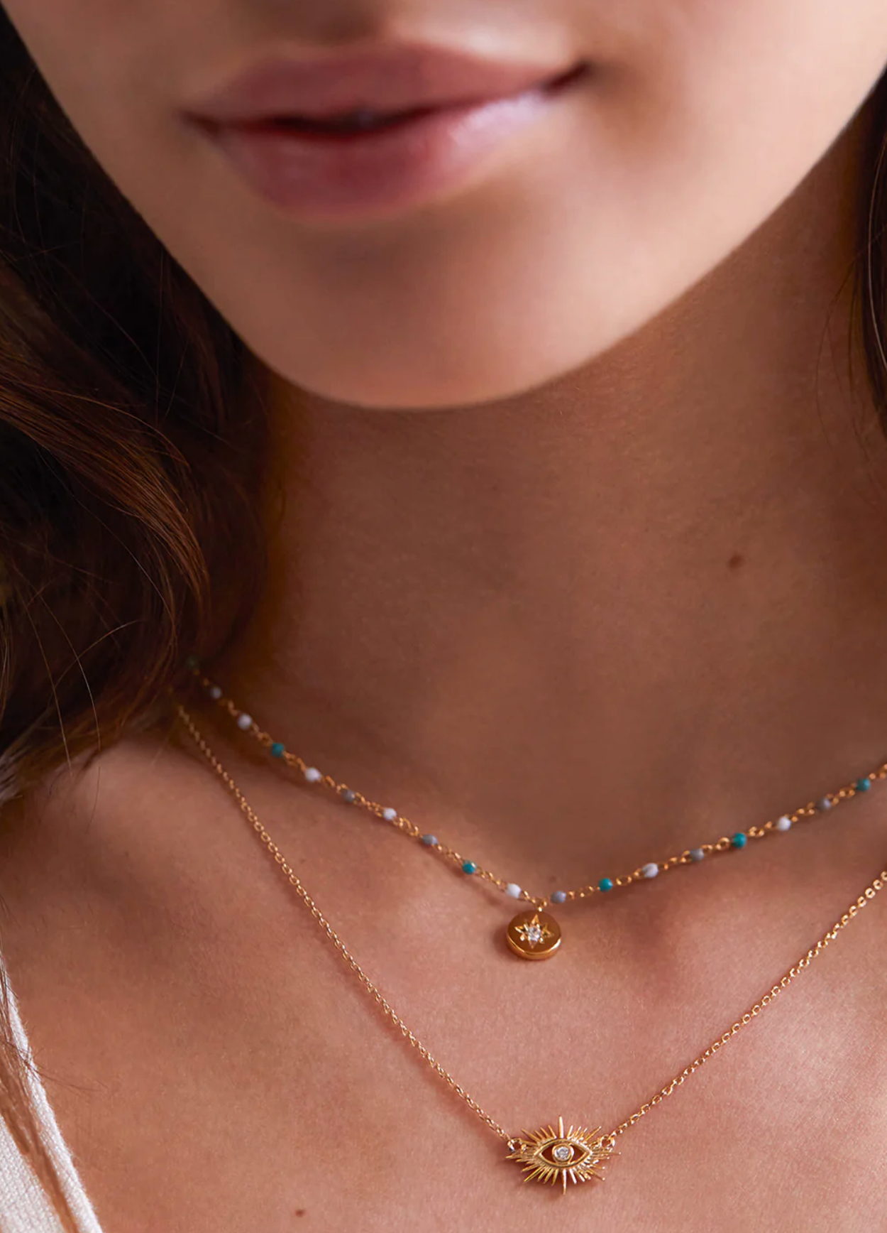 Evil Eye Burst Necklace