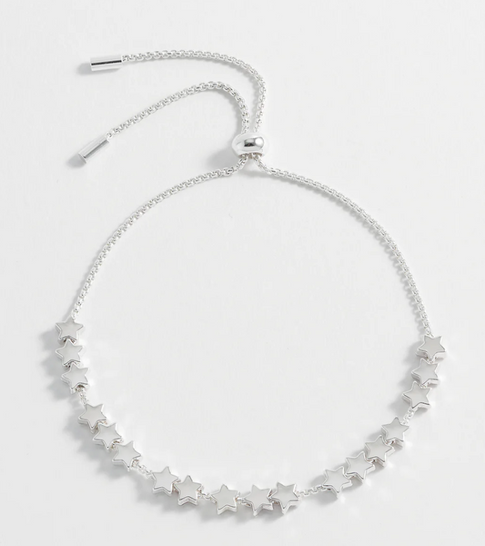 Stars So Bright Slider Bracelet in Silver