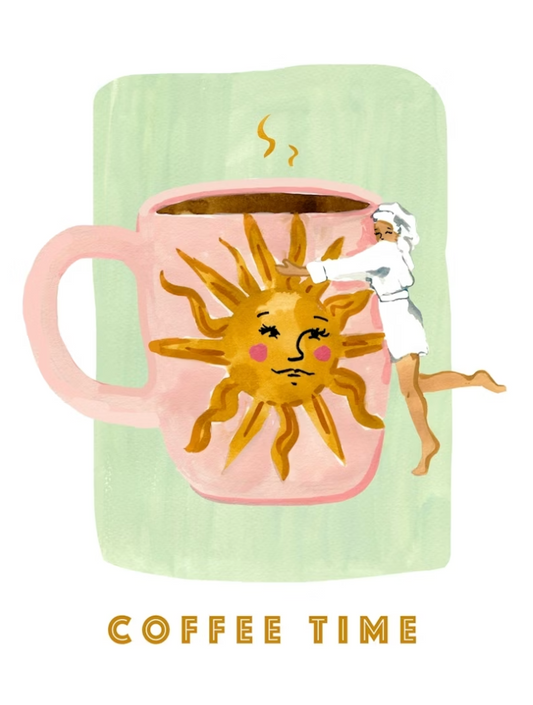 Coffee Hug Art Print - Sabina Fenn