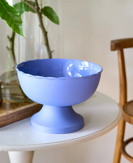 Vintage Table Fruit Bowl in Cobalt