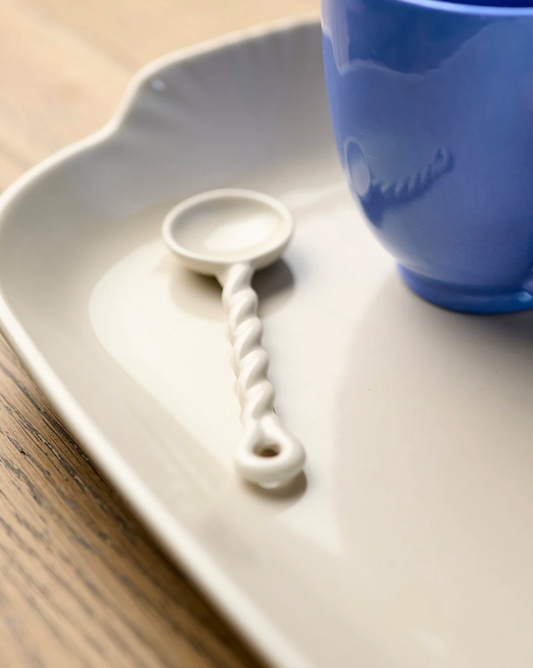 Twisted Spoons Set of 3 in Vanilla