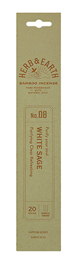 Nippon Kodo Herb & Earth Incense - White Sage No.08