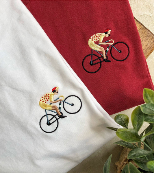 Embroidered T-Shirt - Tour Mon Amour White