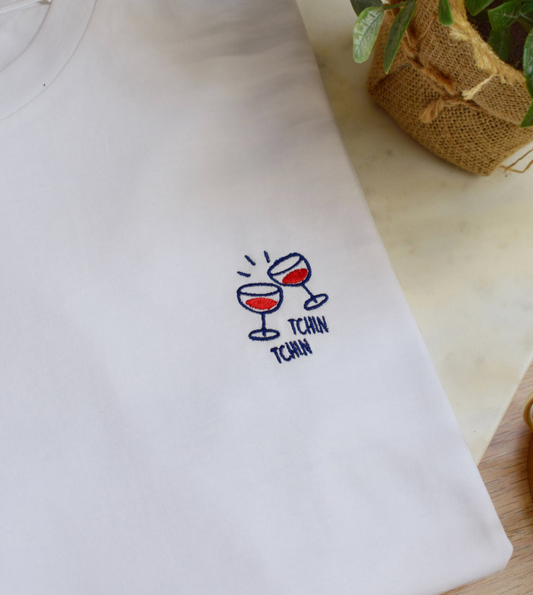 Embroidered T-Shirt - Tchin Tchin