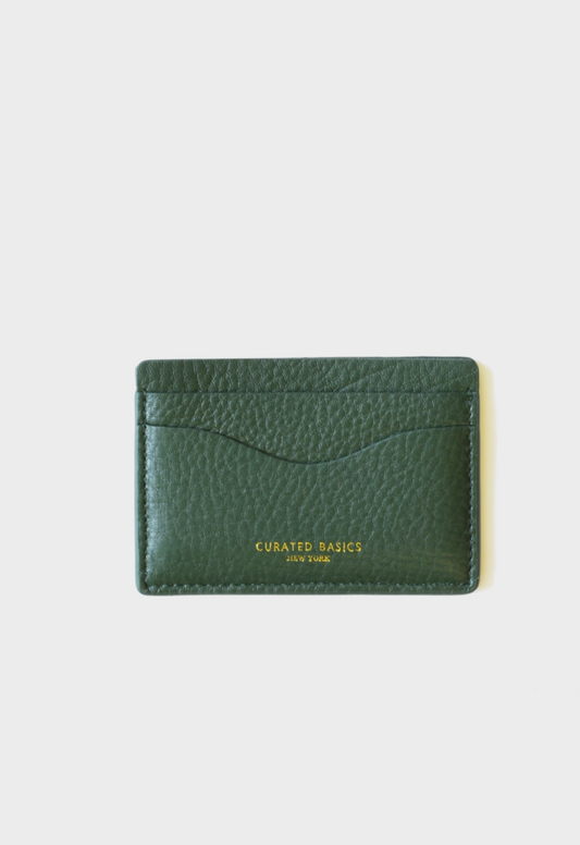 Classic Leather Cardholder - Green