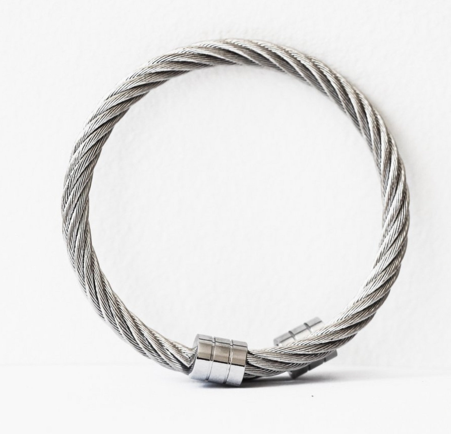 Silver Stainless Steel Cuff - Silver Accent