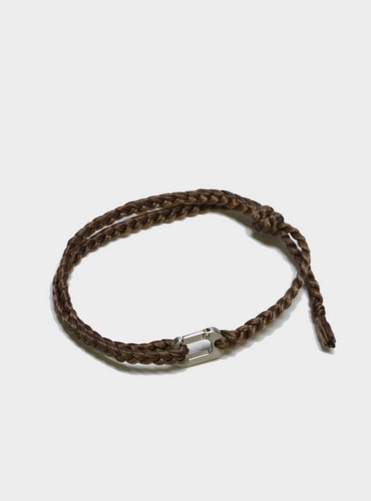 Braided Waxed Rope Bracelet