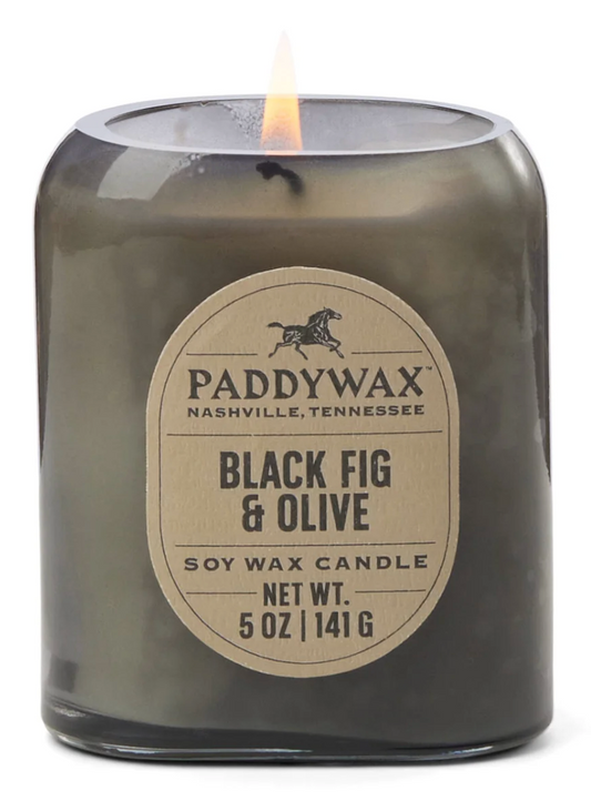 Vista 5 Glass Candle 142g Black - Black Fig & Olive