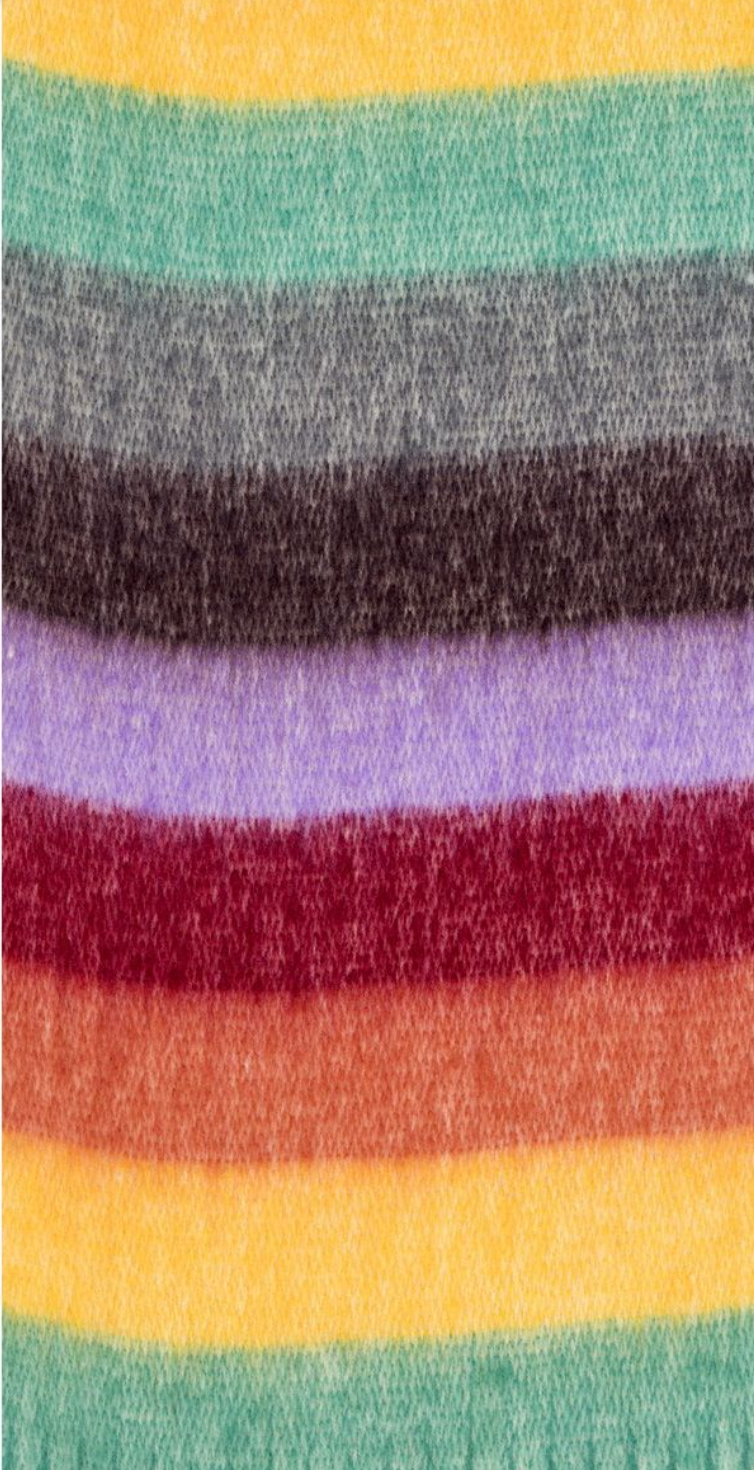 Rainbow Pom Pom Scarf