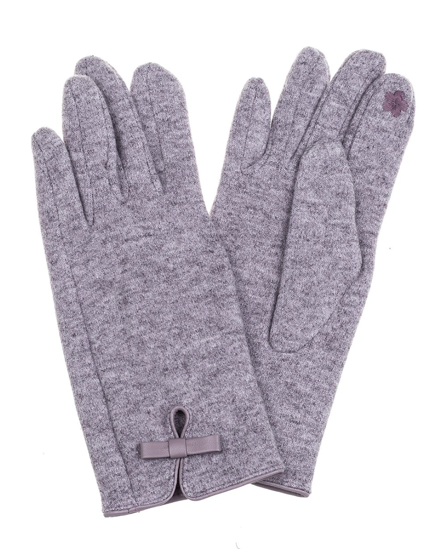 Bow Gloves Lilac
