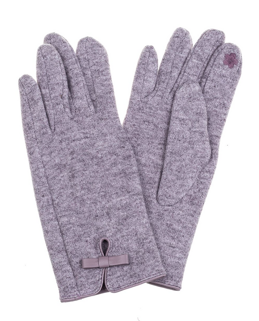 Bow Gloves Lilac