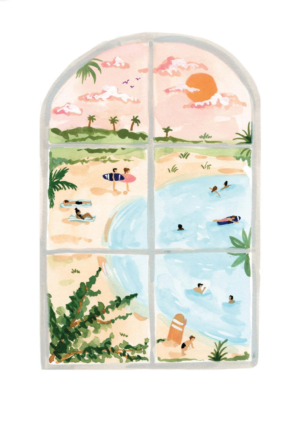 Beach Window by Sabina Fenn