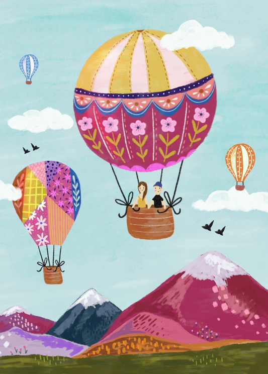 Couple In An Air Balloon by Kenzie Kae