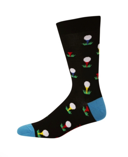 Mens Tee Time Bamboo Sock