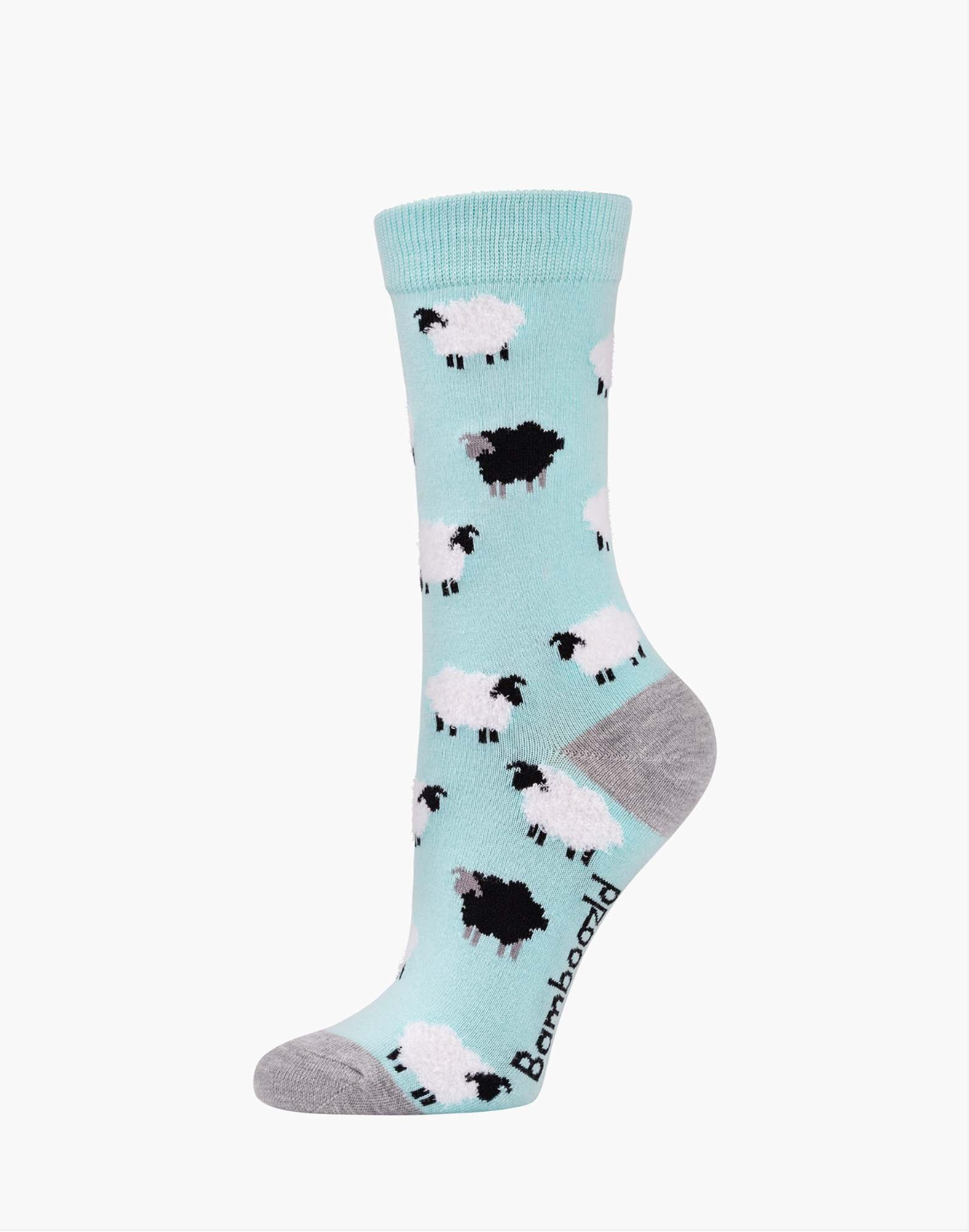 Womens Fluffy Sheep Bamboo Sock