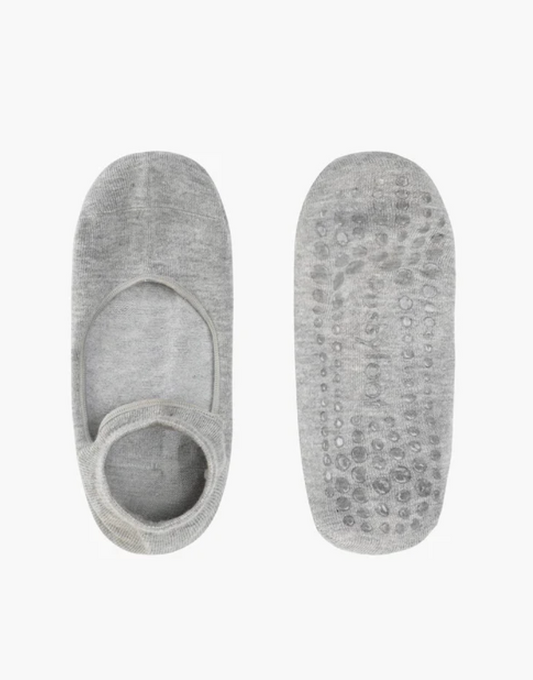 Womens Grey Pilates & Yoga non slip Socks