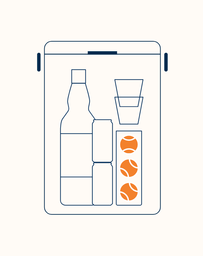 Drinks Box in Safari White
