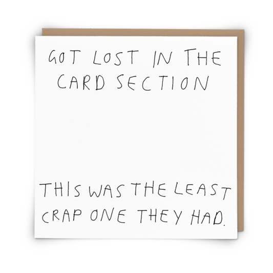Got Lost in the Card Section