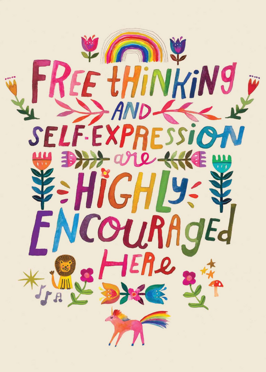 Free Thinking & Self Expression Are Highly Encouraged Here - Katherine Herrell