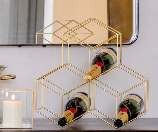 Honeycomb 9 Bottle Wine Rack
